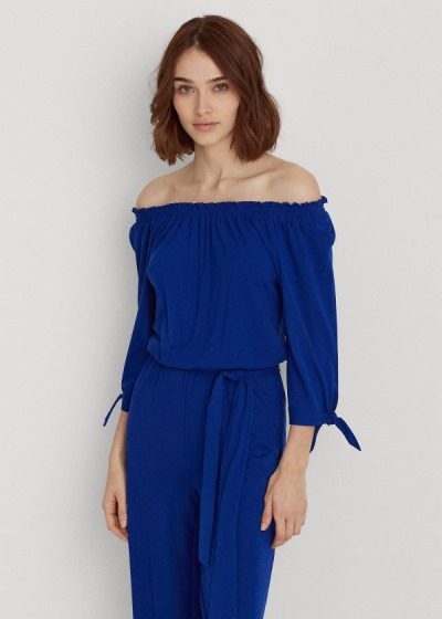 Jumpsuits Ralph Lauren Mujer Azul Rey Azules - Off-the-Shoulder - VODHU8269